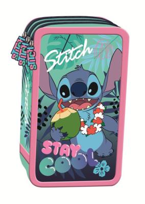 Opakowanie Piórnik potrójny z wyposażeniem Stitch Stay cool