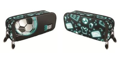 Opakowanie Piórnik saszetka trzykomorowa Neon Football