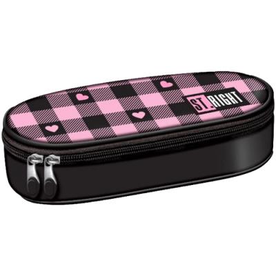 Opakowanie Piórnik saszetka z wewnętrzną klapką Pink Checker