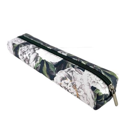 Opakowanie Piórnik szkolny młodzieżowy student jamnik Peonie W Zieleni