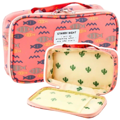 Opakowanie Piórnik szkolny Ryby różowy 22,5cm