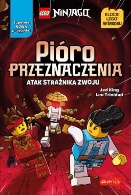 Okładka książki Pióro przeznaczenia. Atak Strażnika Zwoju. Książki LEGO®