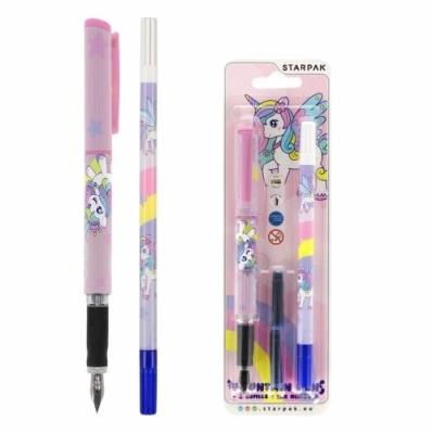 Opakowanie Pióro wieczne z nabojami i wymazywaczem Unicorn
