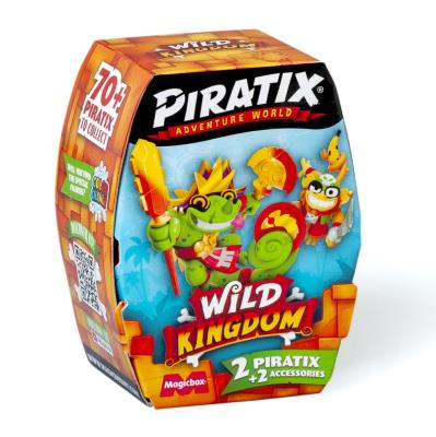 Opakowanie Piratix Wild Kingdom 2 figurki niespodzianki 1szt.mix