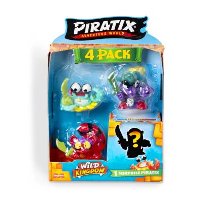 Opakowanie Piratix Wild Kingdom zestaw 4 figurek 1szt.mix