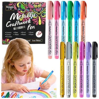 Opakowanie Pisaki metaliczne nylonowe 12szt