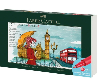 Opakowanie Pisaki Pitt Artist Pen London 12szt FABER CASTELL