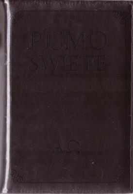 Okładka książki Pismo Święte w etui brązowe