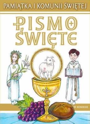 Okładka książki Pismo Święte w komiksie. Pamiątka I Komunii Św.