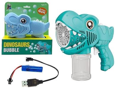 Opakowanie Pistolet do baniek na baterie Dinozaur