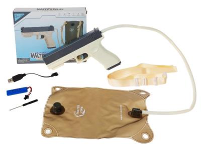 Opakowanie Pistolet na wodę 28,5cm elektryczny z plecakiem
