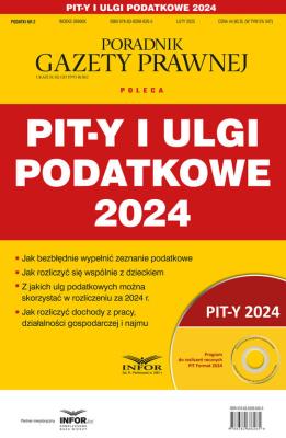 Pit-y i ulgi podatkowe 2024. Podatki 2/2025. Autor:   Praca zbiorowa. SmakLiter.pl Okładka książki Pit-y i ulgi podatkowe 2024. Podatki 2/2025