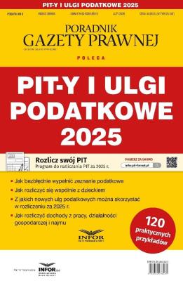 Okładka książki Pit-y i ulgi podatkowe 2025 Podatki 3/2026