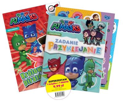 Okładka książki PJ Masks. Zadanie przyklejanie