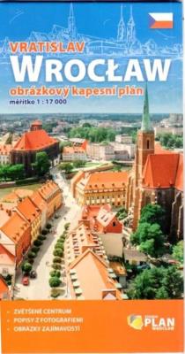 Plan kieszonkowy rysunkowy - Wrocław 1:17000 w.cz. Autor:   Praca zbiorowa. SmakLiter.pl Okładka książki Plan kieszonkowy rysunkowy - Wrocław 1:17000 w.cz