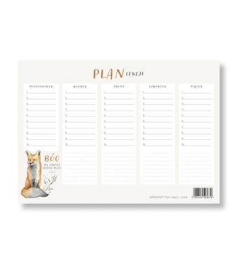 Plan Lekcji - Lisek. Wydawca: Szaron. SmakLiter.pl Opakowanie Plan Lekcji - Lisek