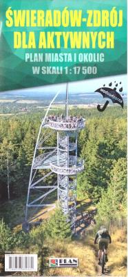 Okładka książki Plan miasta i okolic - Świeradów-Zdrój 1:17 500