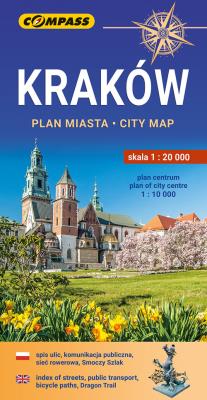 Okładka książki Plan miasta - Kraków 1:20 000
