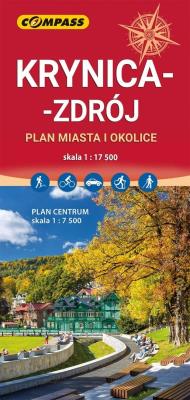 Plan miasta - Krynica-Zdrój 1:17 500. Wydawca: Compass. SmakLiter.pl Opakowanie Plan miasta - Krynica-Zdrój 1:17 500