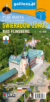 Plan miasta - Świeradów-Zdrój 1:10 000. Autor:   Praca zbiorowa. SmakLiter.pl Okładka książki Plan miasta - Świeradów-Zdrój 1:10 000