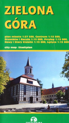 Plan miasta - Zielona Góra. Autor: praca zbiorwa. SmakLiter.pl Okładka książki Plan miasta - Zielona Góra