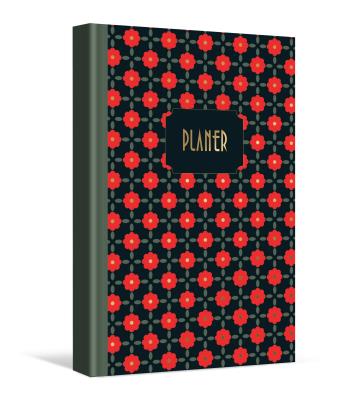 Opakowanie Planer dzienny czerwone kwiatki