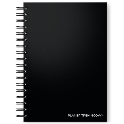 Opakowanie Planer treningowy. Dziennik fitness czarny