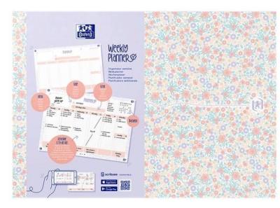 Opakowanie Planer tygodniowy A4/60K Floral OXFORD