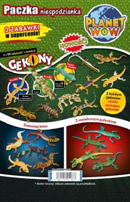 Planet Wow Toys Geckos Valuepack 1szt.mix. Wydawca: Blue Ocean Entertainment. SmakLiter.pl Opakowanie Planet Wow Toys Geckos Valuepack 1szt.mix