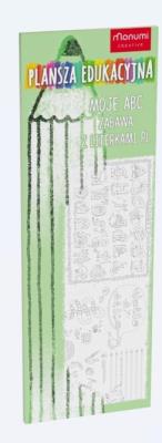 Plansza edukacyjna. Zabawa z literkami. Autor:   Praca zbiorowa. SmakLiter.pl Okładka książki Plansza edukacyjna. Zabawa z literkami