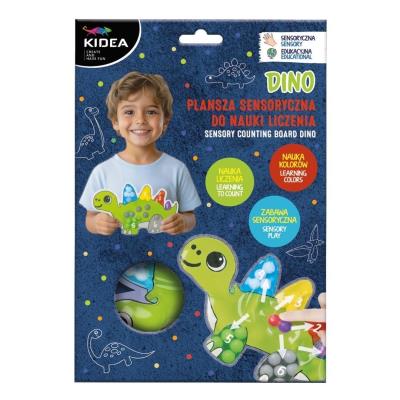 Opakowanie Plansza sensoryczna do nauki liczenia Dino KIDEA