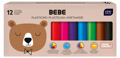 Opakowanie Plastelina 12 kolorów Bebe Friends
