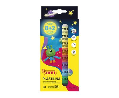 Plastelina 15g 8 basic kolor + 2 świecące w ciemn. Wydawca: JOVI. SmakLiter.pl Opakowanie Plastelina 15g 8 basic kolor + 2 świecące w ciemn