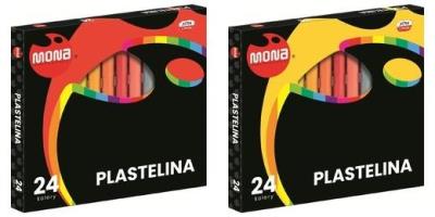 Opakowanie Plastelina 24 kolory MONA