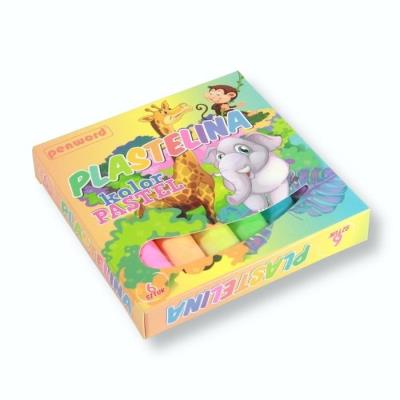 Plastelina 6 kolorów pastel. Wydawca: PENWORD. SmakLiter.pl Opakowanie Plastelina 6 kolorów pastel