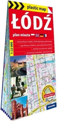 Okładka książki Plastic map Łódź 1:22 000 plan miasta