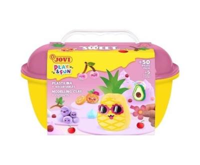 Play&Fun Plastelina Owoce JOVI. Wydawca: JOVI. SmakLiter.pl Opakowanie Play&Fun Plastelina Owoce JOVI