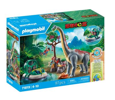 Opakowanie Playmobil Brachiozaur z poduszkowcem 71819