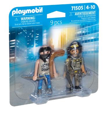 Opakowanie Playmobil DuoPack Jednostka specjalna i bandyta 71505