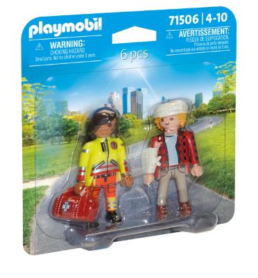 Opakowanie Playmobil DuoPack Sanitariusz z pacjentem 71506