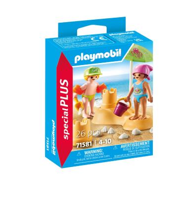 Opakowanie Playmobil Dzieci i zamek z piasku 71581