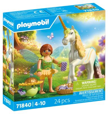 Opakowanie Playmobil Jednorożec do kolekcjonowania Rainbow Flower z wróżką 71840