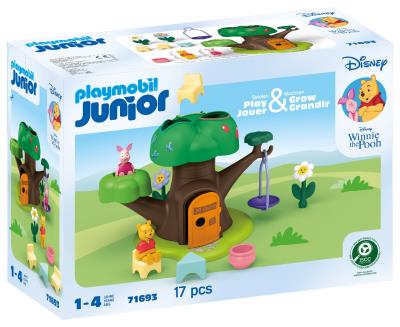 Opakowanie Playmobil JUNIOR & Disney: Domek w drzewie Kubusia Puchatka i Prosiaczka