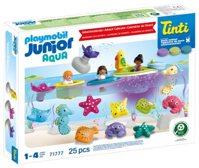 Opakowanie Playmobil JUNIOR & Tinti: Kalendarz adwentowy kolorowa kąpiel 71777