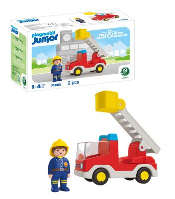 Opakowanie Playmobil JUNIOR: Wóz strażacki z drabiną 71683