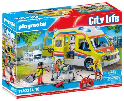 Opakowanie Playmobil Karetka pogotowia ze światłem i dźwiękiem 71202