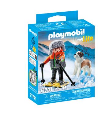 Opakowanie Playmobil Narciarz z bernardynem 71741