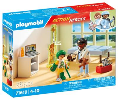 Opakowanie Playmobil Pediatra z pluszowym misiem 71619