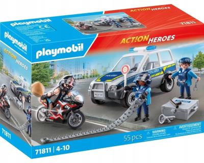 Opakowanie Playmobil Policja w poszukiwaniu przestępcy 71811