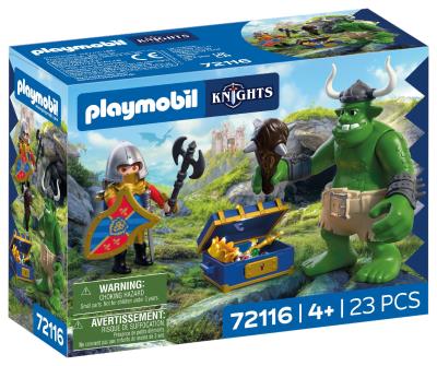 Opakowanie Playmobil Troll ze skarbem rycerzy herbu Lew 72116